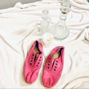 Rare Pink Slip-on Toms